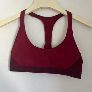 Lululemon Red Sports Bra Racerback Design